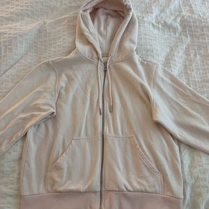 Pink zip up hoodie